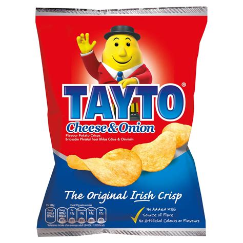 Buy Tayto Cheese And Onion Flavour Crisps From Ireland 8 X 37g Packs