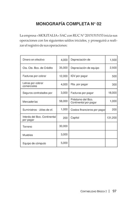 Monografia 2 monografía CONTABILIDAD BSICA I 97 MONOGRAFÍA