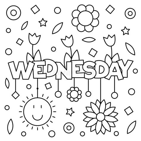 Coloring Pages Of Wednesday