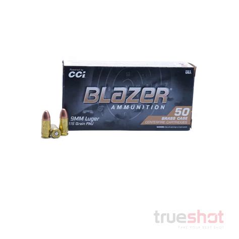 Cci Blazer 9mm 115 Grain Fmj