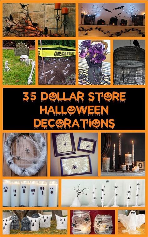 40 Cheap Easy DIY Halloween Decorations Dollar Store Halloween