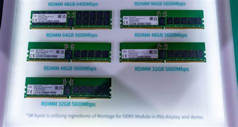 SK Hynix Shows Up 96 & 48 GB DDR5 Memory Modules, 256 GB DIMM Also Revealed