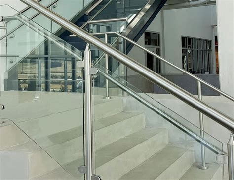 Stairs Stainless Steel Glass Railing For Home At Rs 600 Running Feet