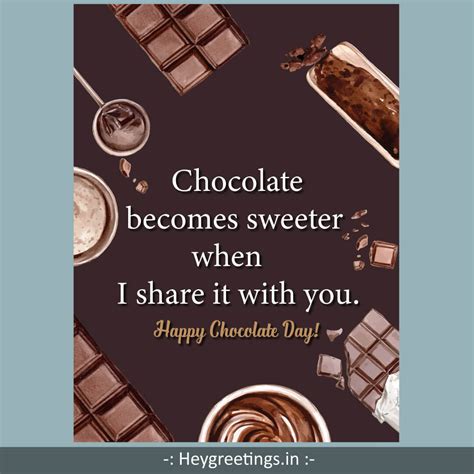 Happy Chocolate Day/Chocolate Day quotes - Hey Greetings