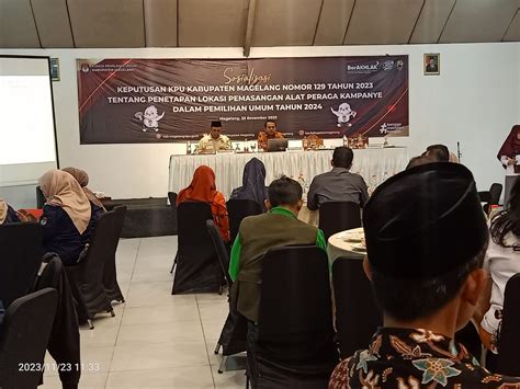 Kpu Kabupaten Magelang Sosialisasikan Lokasi Pemasangan Apk Pemilu