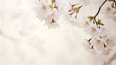 Cherry Blossom Background, Korea, Season, White Background Image And ...