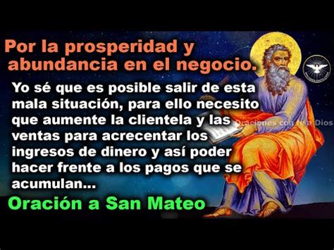 Oracion De San Mateo Para Bendecir El Negocio