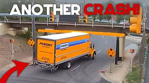 American Truck Drivers Dash Cameras Bridges Vs Truck Drivers Truck