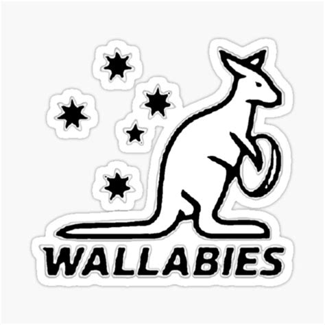 "Wallabies,Wallabies stickers,logo Wallabies " Sticker for Sale by ...