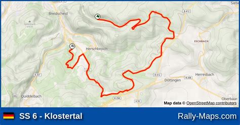 Ss Klostertal Stage Map Rallye K Ln Ahrweiler Rally Maps