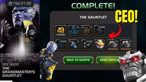 Mcoc 100 Grandmaster Gauntlet Rewards Opening Ceo Luck Confirm Marvel Contest Of