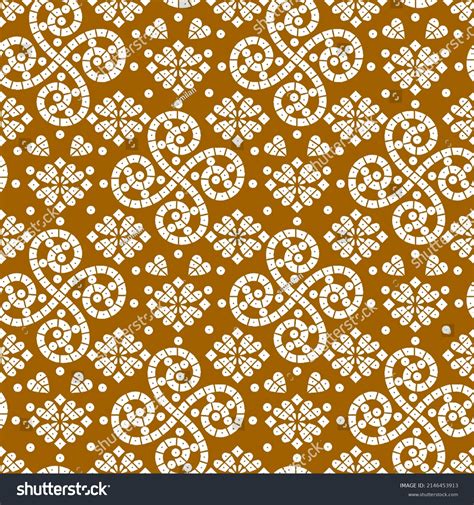 Bandhej Bandhani Allover Design Pattern Textile Stock Illustration