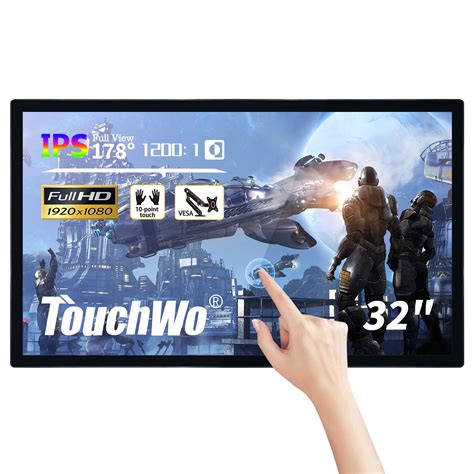 32 Inch Capacitive Multi Touch Screen Industrial Monitor 16 9 Display