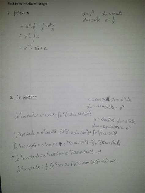 Calculus Ii Integration By Parts Help Learnmath