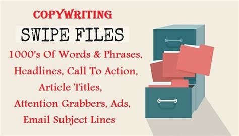 Give Copywriting Swipe Files Package S Of Words Headlines Titles