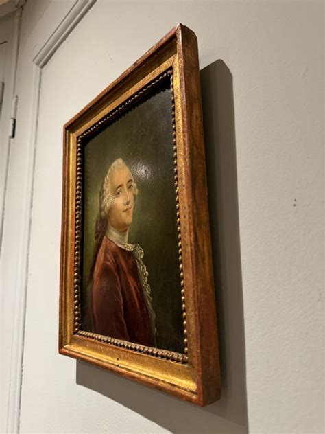 Proantic Ecole Française Du XVIII ème Siècle Portrait Dun Ho