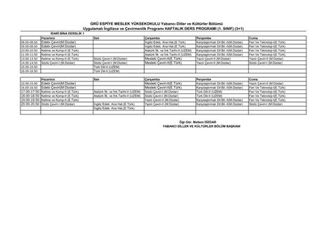 PDF GRÜ ESPİYE MESLEK YÜKSEKOKULU Yabancı Diller espiyemyo giresun