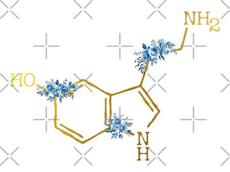 "Serotonin Molecule" by erzebetth | Redbubble