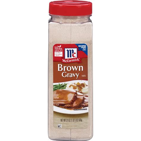 Mccormick Brown Gravy Seasoning Mix 21 Oz Bottle