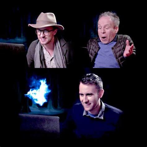 Mathew Lewis Tom Felton And Warrick Davis Find Out There Patronus