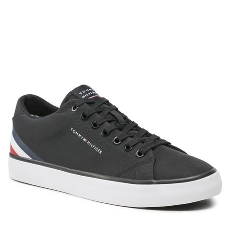 Sneakers Tommy Hilfiger Th Hi Vulc Core Low Stripes Fm Fm Black