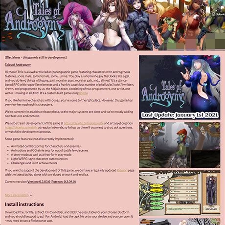 Tales Of Androgyny 91 Free Sex Games Like Majalis Itch Io