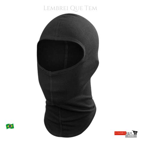 Balaclava Touca Ninja Termica PRETA PROTEÇÃO Motoqueiro Motoboy