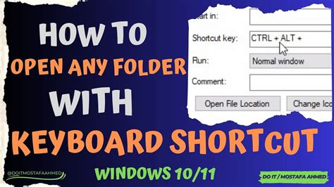 How To Open Any Folder With Keyboard Shortcut In Windows 1011 Youtube