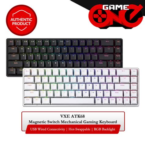 Vxe Atk68 Magnetic Switch Hot Swappable Rgb Mechanical Gaming Keyboard