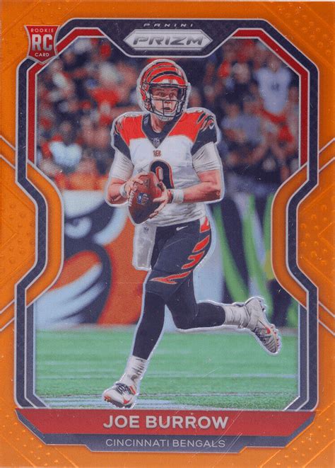 Panini Prizm Rookie Orange Prizm Joe Burrow Rc For