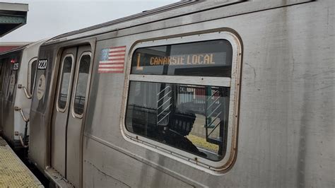 Mta Subway R L Train Entering Broadway Junction Youtube