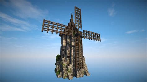 [Schematic] Medieval Windmill Minecraft Map