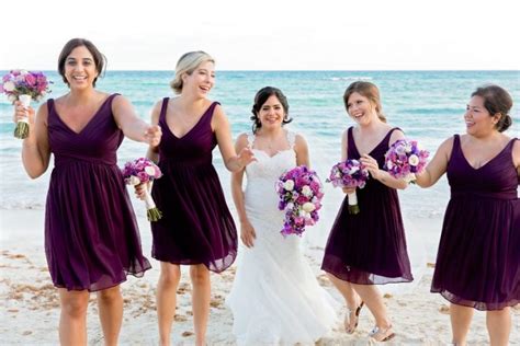 Beach Bridesmaid Dresses From Real Weddings Destination Wedding Details