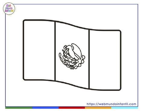 Dibujos De La Bandera De México Para Colorear E Imprimir En Pdf