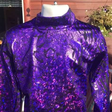 Girls Purple Slinky Western Show Shirt Pleasure Rodeo Leadline 5