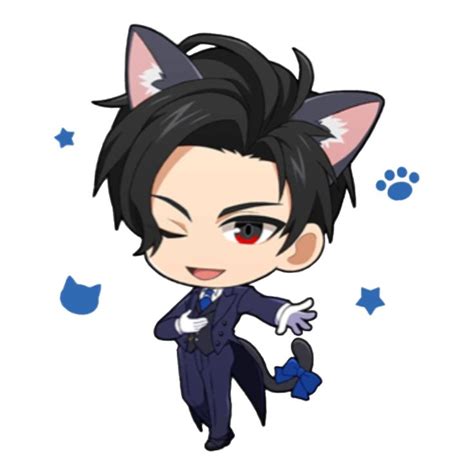 lucifer cat butler png | Chibi, Lucifer, Anime