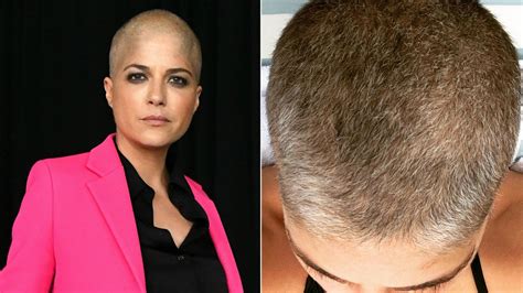 Selma Blair Shares ‘patchy Charcoal’ Post Chemo Hair Growth On Instagram Allure