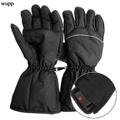 Waterproof Heated Gloves Battery Powered For Motorcycle Hunting Winter Warmer Drop shipping-in ...