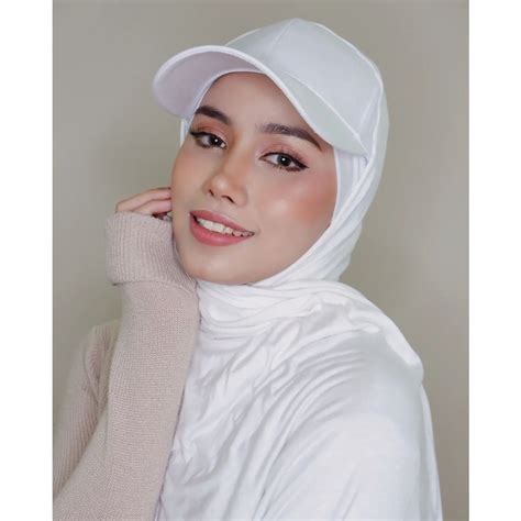 Muslim Women Jersey Hijab With Baseball Cap Summer Sports Cap With