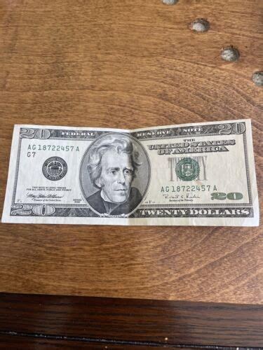 20 Dollar Bill Error Print 1996 Ebay