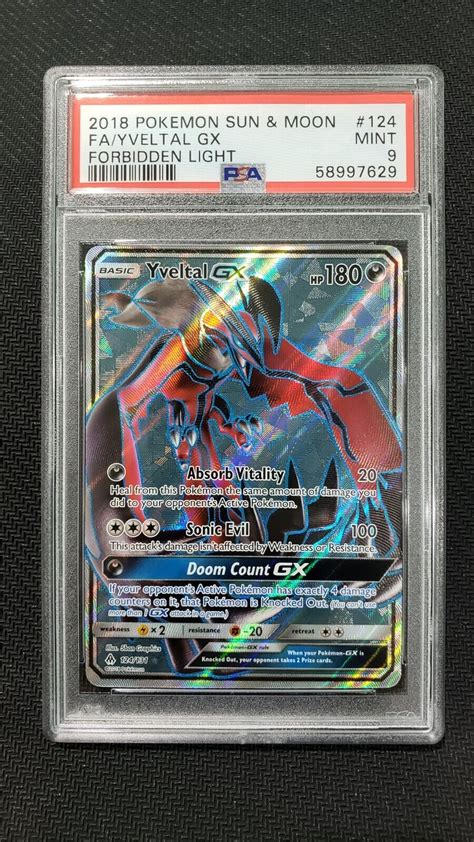 Pokemon Yveltal Gx Full Art Forbidden Light