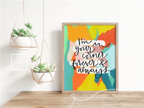 Im In Your Corner Forever And Always Print Etsy