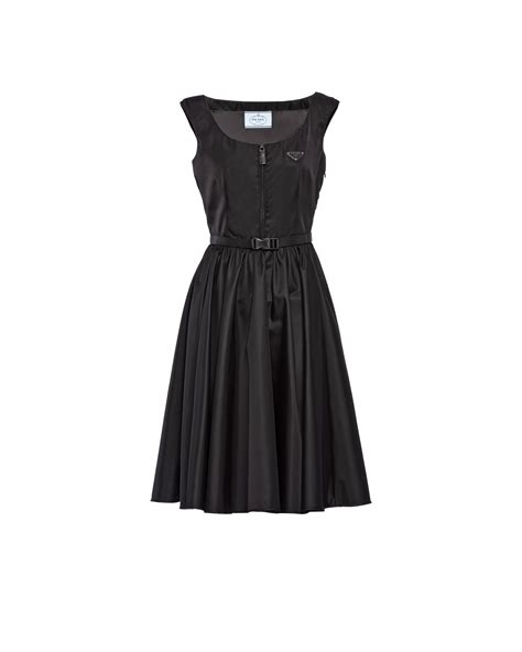 Black Re-Nylon Gabardine sleeveless dress | Prada