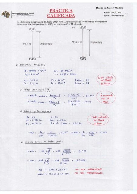 ejercicio 3 diseño de acero a compresión Ramiro José García uDocz