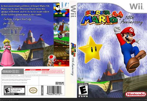 Viewing Full Size Super Mario 64 10th Anniversary Box Cover