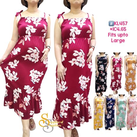 Sasa Girl Long Casual Maxi Dress Maternity 954 945 457 Ss50 Shopee Philippines