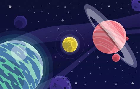 Planets in Space Background 2836792 Vector Art at Vecteezy