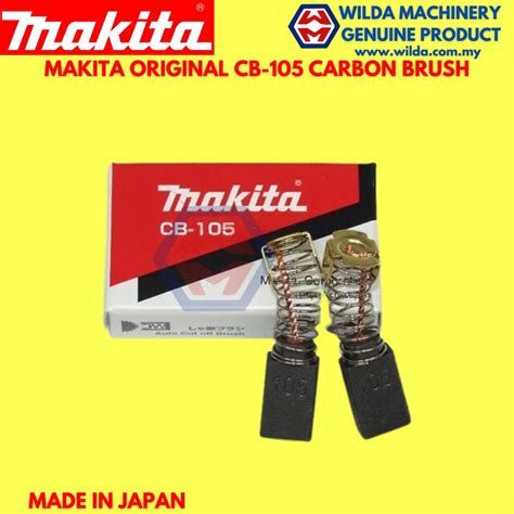 Makita Original Cb 105 Carbon Brush Wilda Machinery Shopee Malaysia