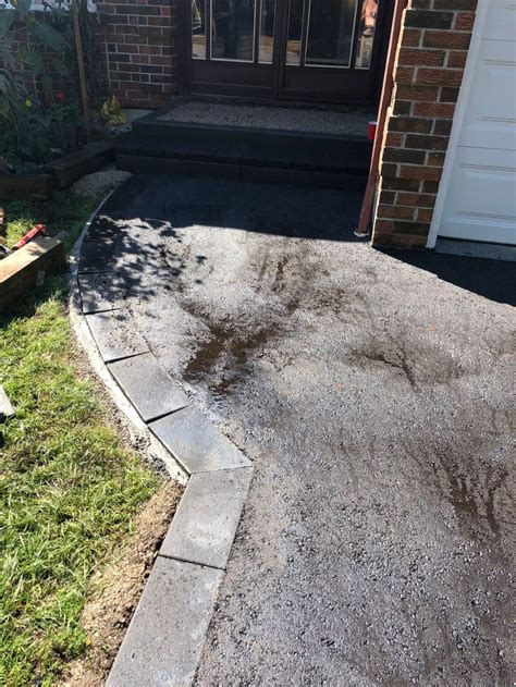 Paved Driveway With Interlock Border And Steps Https