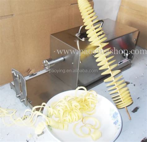 Commercial Use 110v 220v Electric Tornado Potato Cutter Curly Fries